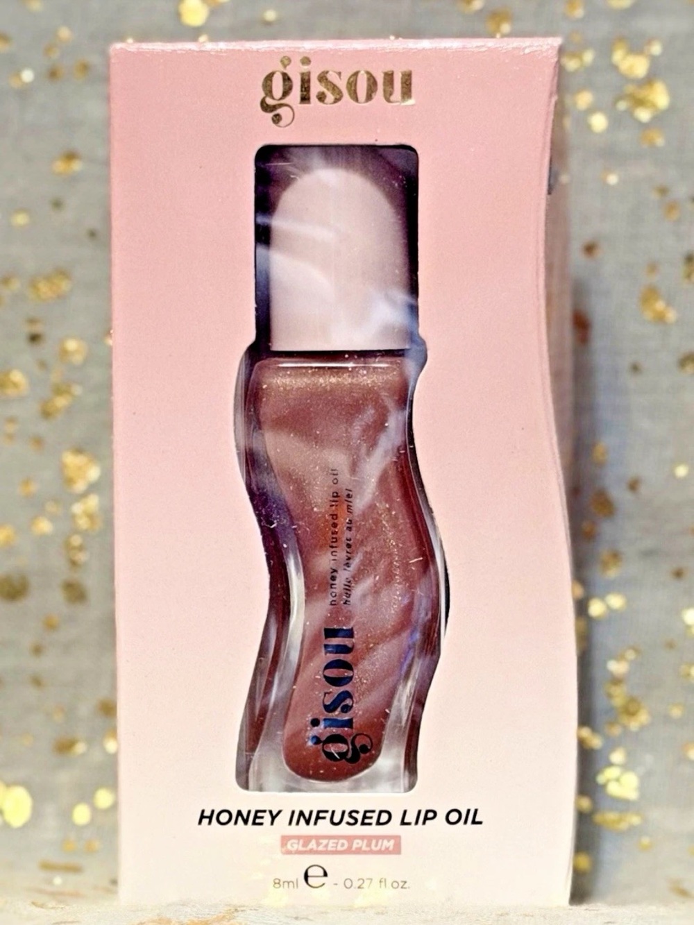 Gisou Honey Infused Lip Oil — Glazed Plum (Pink)